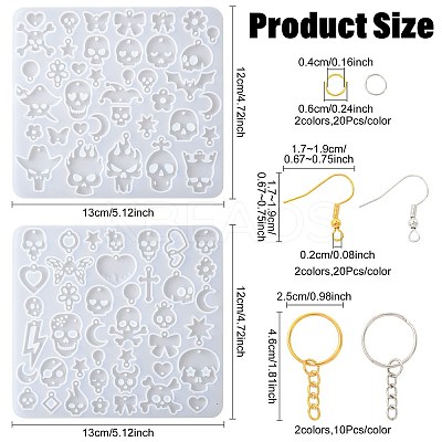 DIY Halloween Pendant Making Kit DIY-FS0010-04-1