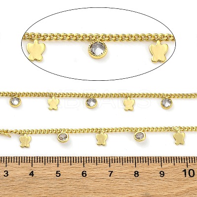 Handmade Brass Curb Chains CHC-L050-03G-01-1