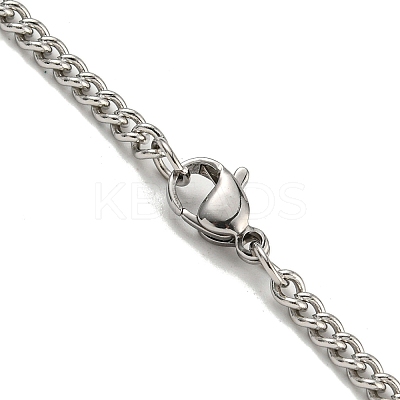 201 Stainless Steel Necklaces NJEW-Q336-01H-P-1