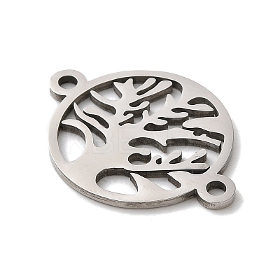 Tarnish Resistant 304 Stainless Steel Connector Charms STAS-D013-02E-P-1