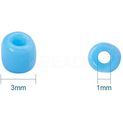 8/0 Round Glass Seed Beads SEED-PH0005-05-1