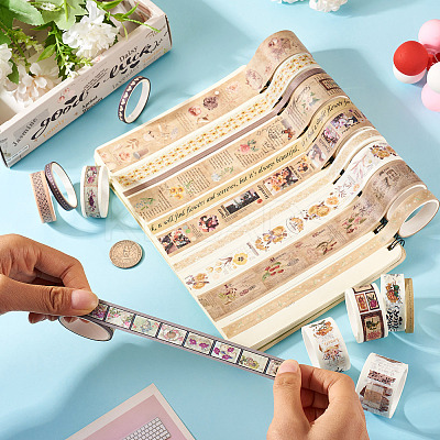 20pcs 5 Styles Scrapbooking Stickers DIY-TAC0029-03C-1