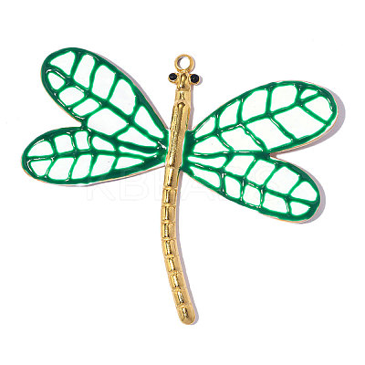 304 Stainless Steel Enamel Pendants STAS-OY019-22G-1