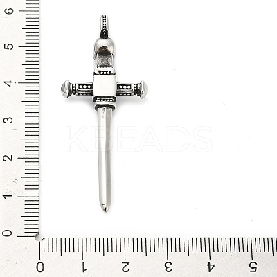 316 Surgical Stainless Steel Big Pendants STAS-A123-16AS-1