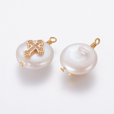 Natural Cultured Freshwater Pearl Pendants PEAR-L027-14D-1