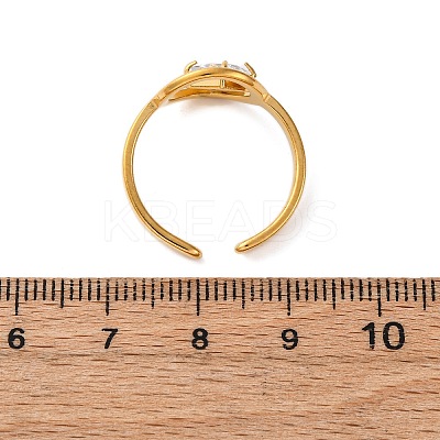 304 Stainless Steel Adjustable Cuff Rings for Women RJEW-B126-06G-02-1