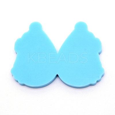 Teardrop with Lady Silicone Statue Pendant Molds DIY-WH0175-52-1