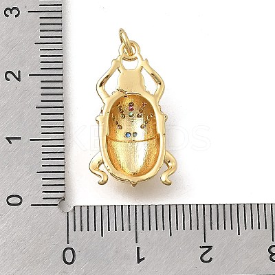 Brass Micro Pave Cubic Zirconia Pendants KK-D431-074B-02-1
