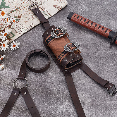 PU Leather Sword Blade Cover AJEW-WH0678-82-1