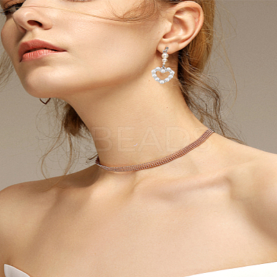 12Pcs 2 Colors Alloy Crystal Rhinestone Pendants ALRI-LP0001-05-1