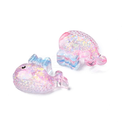 Transparent Epoxy Resin Decoden Cabochons CRES-I030-03A-1