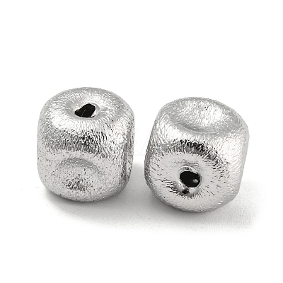Brass Textured Beads KK-P258-04C-P-1