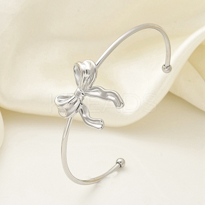 304 Stainless Steel Cuff Bangles LS-BJEW-B107-01P-1