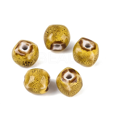 Vintage Handmade Porcelain Beads PORC-N013-18-21-1