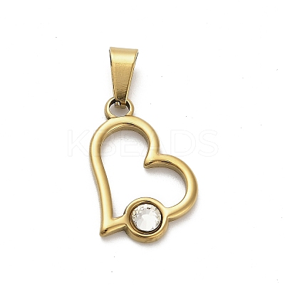 304 Stainless Steel Pendants STAS-Q343-04A-G-1