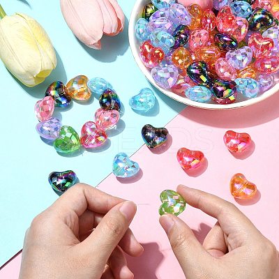 UV Plating Acrylic Beads OACR-CJC0009-07-1