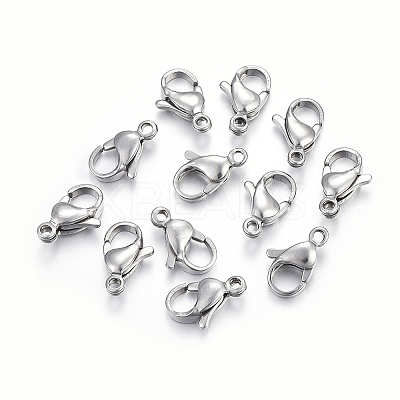 Non-Tarnish 304 Stainless Steel Lobster Claw Clasps LS-X-STAS-F182-01P-C-1