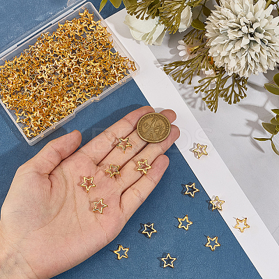 200Pcs Iron Studs Rivets IFIN-CY0001-01G-1
