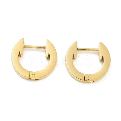 Ion Plating(IP) 304 Stainless Steel Arrow Huggie Hoop Earrings for Women EJEW-C096-12G-1