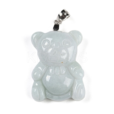 Natural Jadeite Carved Pendants G-F768-02-1