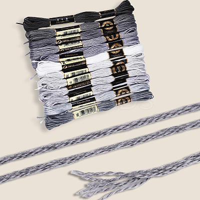 6-Ply Polyester Embroidery Floss OCOR-WH20074-01A-10-1