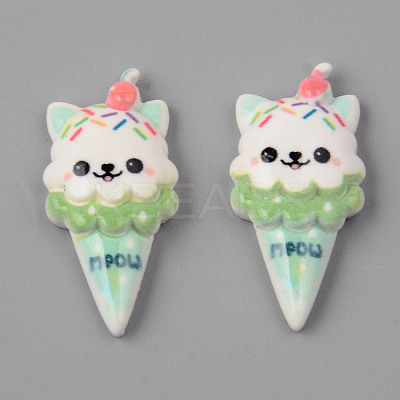 Opaque Resin Decoden Cabochons X-CRES-N024-33-1