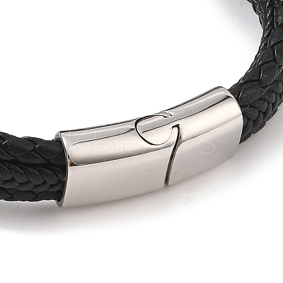 Braided Microfiber Leather Multi-strand Bracelets BJEW-B096-08F-1