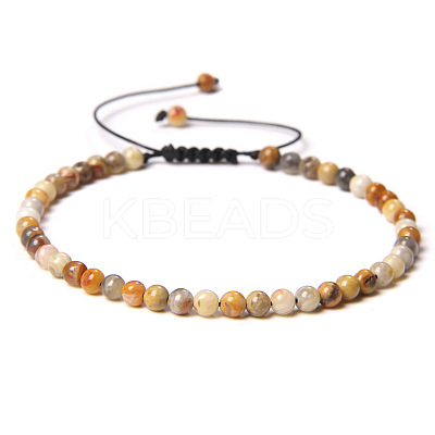 Adjustable Women's Crazy Agate Beaded Bracelet CN3407-43-1