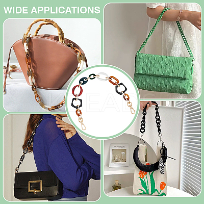 Geometric Acrylic Purse Decorative Chains AJEW-WH0348-911-1