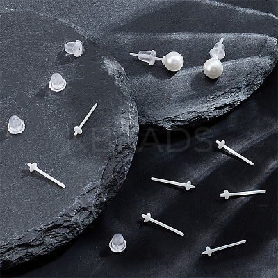 6 Pairs Hypoallergenic Bioceramics Zirconia Ceramic Earring Settings FIND-BBC0003-67-1