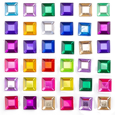 Self Adhesive Acrylic Rhinestone Stickers STIC-PW0012-09B-01-1