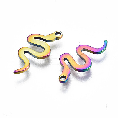 Ion Plating(IP) 201 Stainless Steel Charms STAS-S119-138-1
