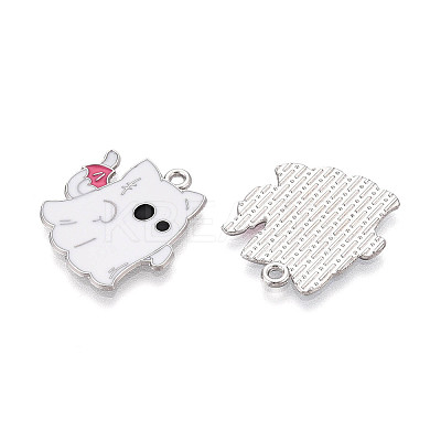 Halloween Theme Alloy and Enamel Pendants ENAM-T021-31B-01P-1