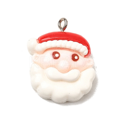 Christmas Opaque Resin Pendants FIND-I057-04P-11-1