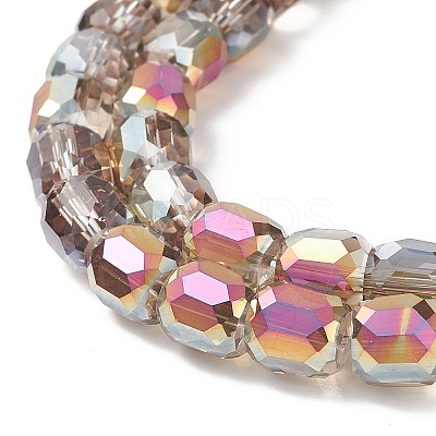 Electroplate Opaque Glass Beads GLAA-F108-10A-17-1