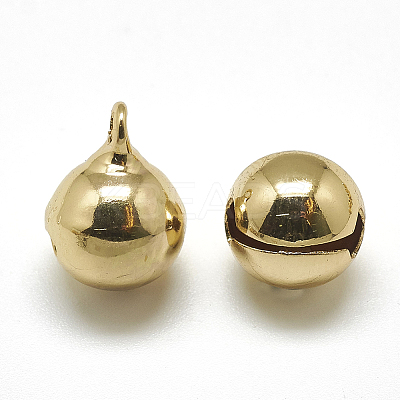 Brass Bell Charms KK-T032-039G-1
