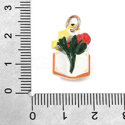 Spray Painted Alloy Pendants AL-CBAB1F7-01F-1