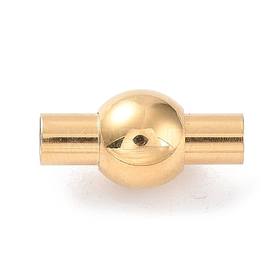 304 Stainless Steel Magnetic Clasps with Glue-in Ends STAS-H187-02G-1