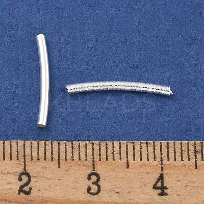 Brass Curved Tube Beads KK-B120-04F-S-1