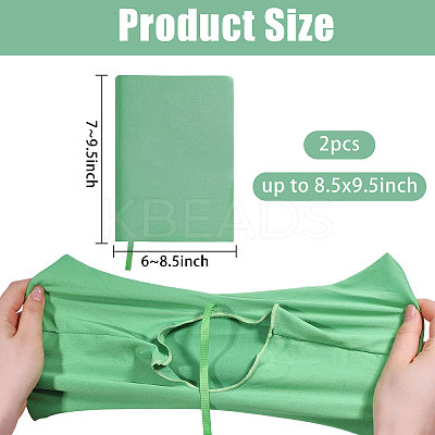 Elastic Cloth Book Cover AJEW-WH0696-009G-1