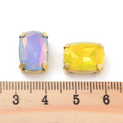 Rectangle Opal Sew On Rhinestones RGLA-G024-03A-G-1