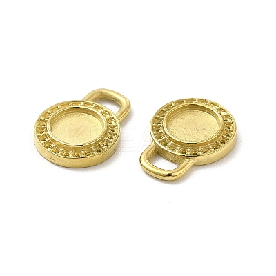 Ion Plating(IP) 304 Stainless Steel Pendant Cabochons Settings STAS-F284-18G-1