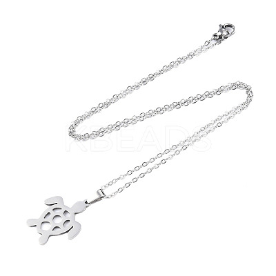 Non-Tarnish 201 Stainless Steel Pendants Necklaces NJEW-S105-JN691-45-1-1