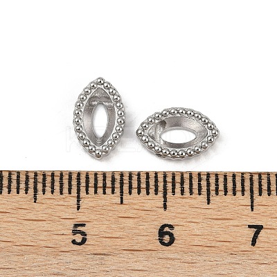 304 Stainless Steel Rhinestone Cabochon Settings STAS-G356-04P-02-1