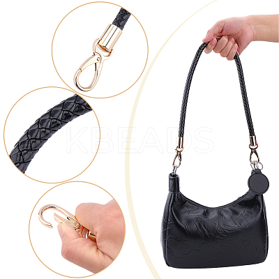 2Pcs Imitation Leather Bag Strap PURS-CL0001-17-1