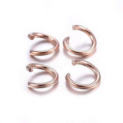 304 Stainless Steel Open Jump Rings STAS-O107-06RG-D-1