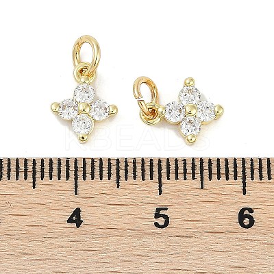 Rack Plating Brass Micro Pave Cubic Zirconia Pendants LS-KK-H509-13G-1