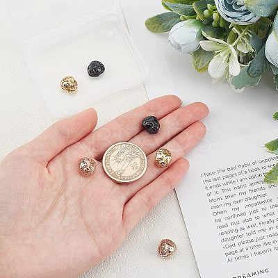 6Pcs 3 Colors Ion Plating(IP) 304 Stainless Steel Beads STAS-UN0029-81-1