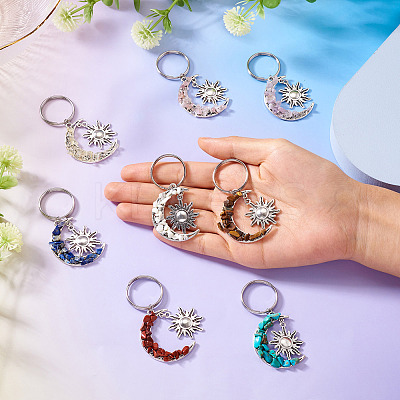 Natural & Synthetic Gemstone Keychain KEYC-TAC00041-1