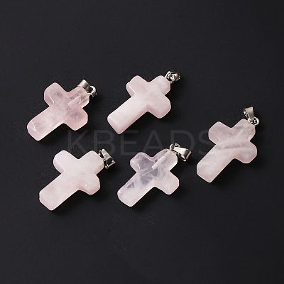 Natural Rose Quartz Pendants LS-PW-WG70752-03-1
